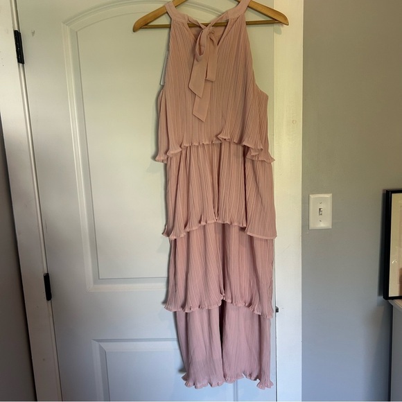 Zesica brand Elegant Pink Tiered Dress NWT size L - Picture 5 of 7